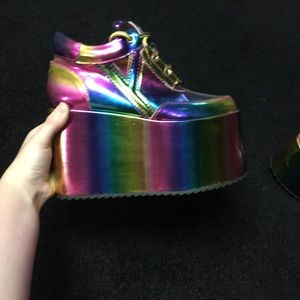 YRU Rainbow Platform shoes